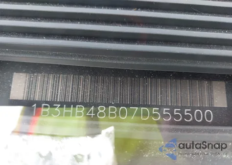 2007 Dodge Caliber Sxt from USA, damaged, VIN 1B3HB48B07D555500